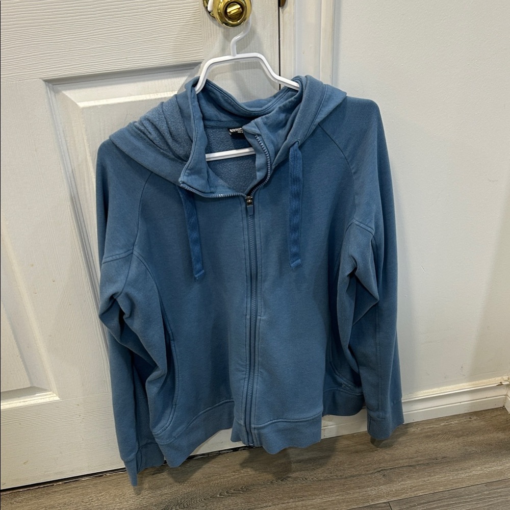 Eddie Bauer Light Blue Full-Zip Hoodie